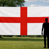 The England flag sports banner is available from Wowcher from £3.99