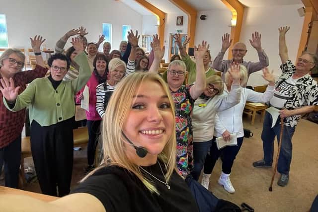 Leeds Conservatoire graduate Tia Williams leads the new Horsforth-based choir, inviting locals to come along and "do something a bit brave" with the singers.