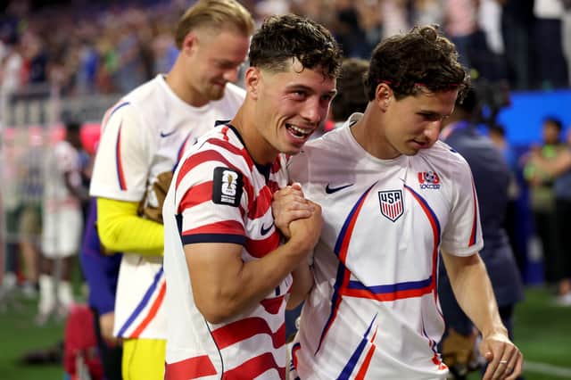 Brenden Aaronson was given a watching brief during the USA's win over Australia.