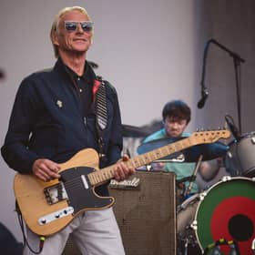 Paul Weller plays in the sun at Halifax's Piece Hall.
