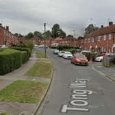 Police carried out enquiries at a property on Tong Way in Farnley.
