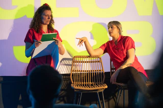 Rather than attacking or judging people who choose to get treatments, the creators of Glow Job say their show holds a mirror up to the societal pressures and financial motives driving the modern beauty industry.