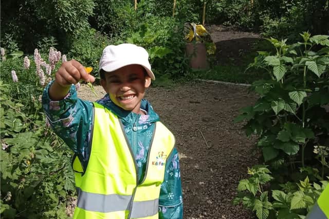 Children at Kids Planet Headingley are taking a hands-on approach to outdoor learning.