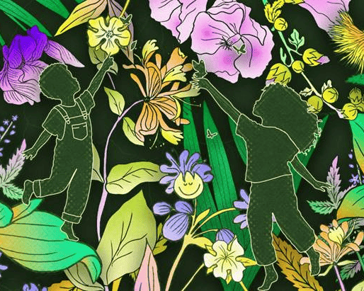 Where Magic Grows is an interactive, multi-sensory family exhibition that transforms the museum gallery into a fairytale-like garden to explore the healing power of nature, plants, and folklore through play and oversized art installations.