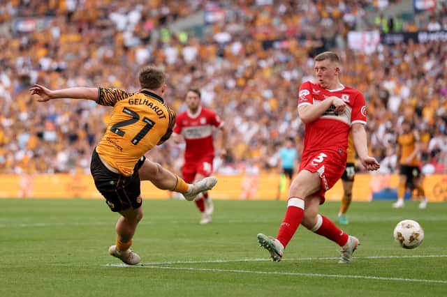 Joe Gelhardt enjoyed Championship play-off glory with loan club Hull City.