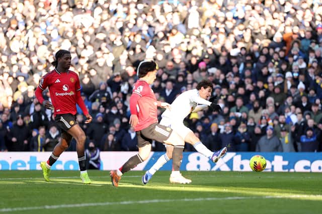 Brenden Aaronson scored in a 1-1 draw the last time Manchester United came to Elland Road.