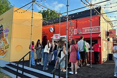 The promotional booth