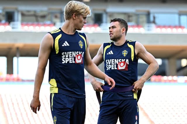 Gabriel Gudmundsson and his Sweden teammates have been training in sweltering conditions.