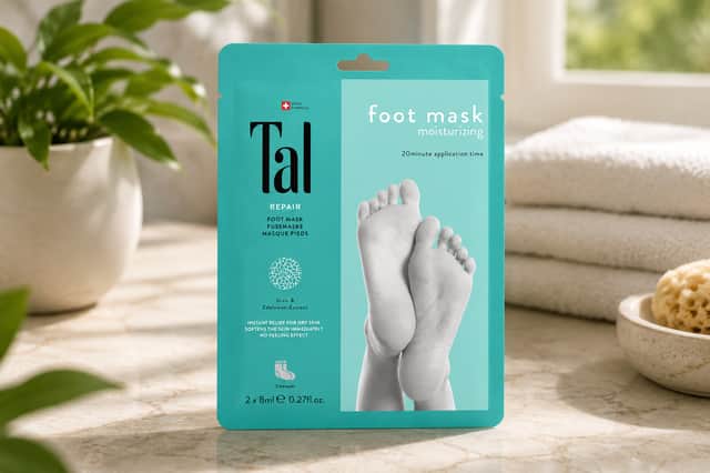 Give tired feet a little TLC with Tal's moisturising foot mask – a simple 20-minute treatment that leaves dry skin feeling softer and smoother.