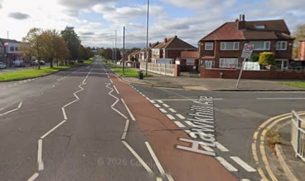 The scene of the crash.