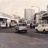A busy Town Street pictured in February 1973.