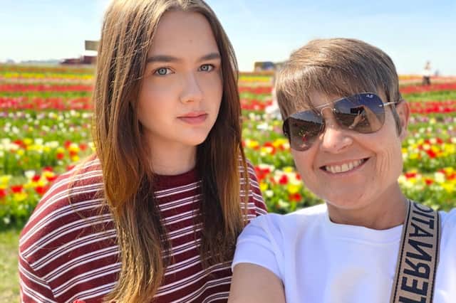 June Kelly and her daughter Mia.