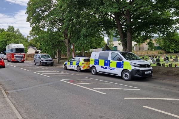Green Hill Road was closed after a crash on Monday afternoon.