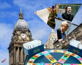 Famous faces are set to provide Leeds locals with Trivial Pursuit questions, as a huge interactive version of the popular board game is set to take over the city next month.
