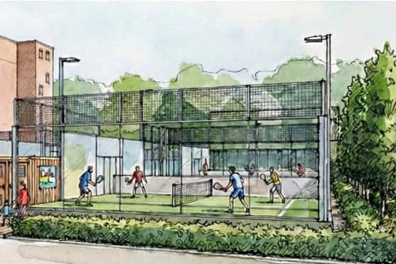 Five outdoor racket ball courts are proposed on land at Dolly Lane, near St James’s University Hospital in Burmantofts.