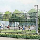 Five outdoor racket ball courts are proposed on land at Dolly Lane, near St James’s University Hospital in Burmantofts.