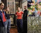 Curators, including (left-right) Lucy Cameron, Ellie Boyce, Rosanna Martin and Zofia Gmurek have brought together a campus-wide exhibition at the University of Leeds this summer.