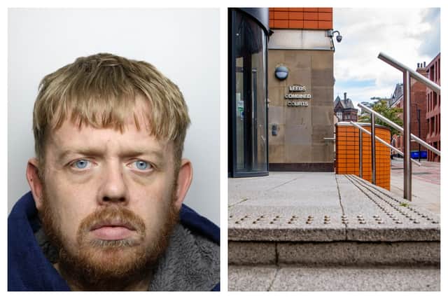 Jordan Stewart, of no fixed abode, was sentenced to two years and 14 days in prison at Leeds Crown Court.