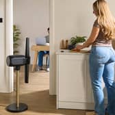 The Dimplex FlexBlade can be positioned vertically or horizontally, with two adjustable vents directing airflow around the room