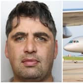Cooper (pictured) was jailed for affray and being drunk on the Jet2 flight to Crete.