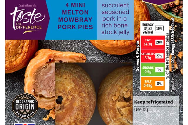 Sainsbury's Mini Melton Mowbray Pork Pies