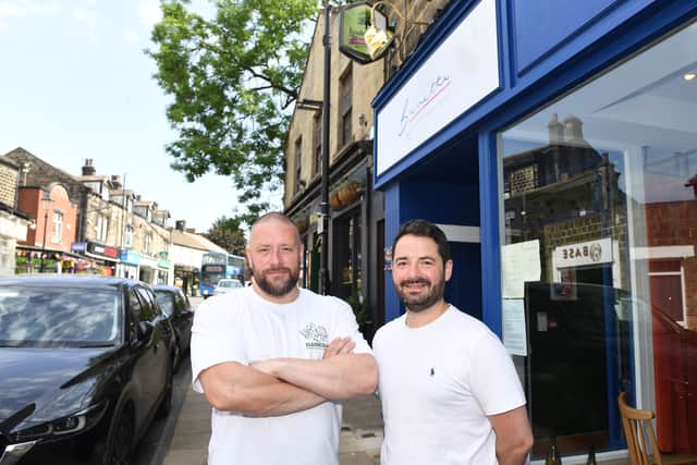 Sam Pullan and Sandy Jarvis outside Bavette in Horsforth.
