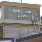Eagle-eyed residents spotted a potential fault in the lettering on the new 'Welcome to Leeds' clocktower.
