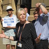 Better Buses West Yorkshire staged a ‘People’s Question Time’ protest outside the West Yorkshire Combined Authority’s (WYCA) offices this morning.