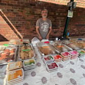 Trader Shan Ajaib runs the Simply Delish stall.