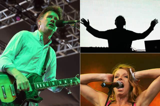 (Clockwise from left) Superchunk, Utah Saints and Bananarama are just some of the acts performing in Leeds this weekend - ahead of the historic Roundhay Festival 2026.