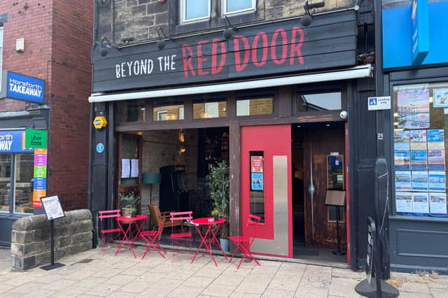 Beyond the Red Door on Main Street, Horsforth.