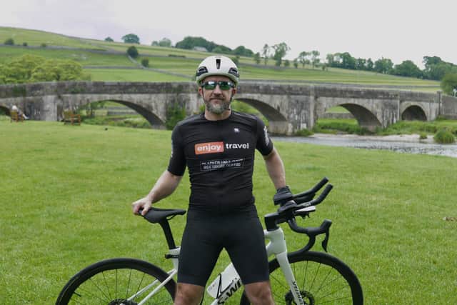 Martin Mansell's 2,000-mile challenge will conclude in Leeds.