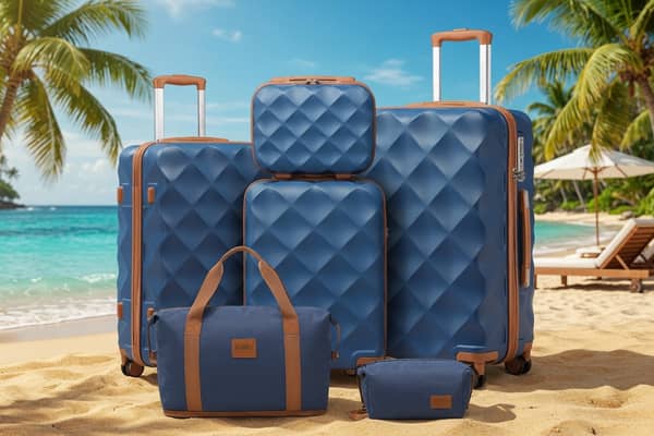Groupon’s six-piece luggage set is now reduced by 62%, offering multiple bag sizes for everything from overnight stays to week-long holidays.