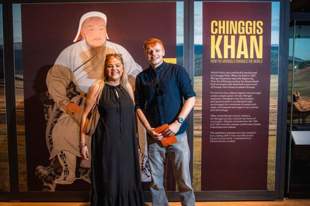 Katie and Harrison, contestants on BBC Race Across the World.