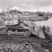 August 1988 and work gets underway on a shingle beach in Hunslet.