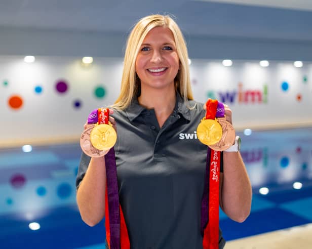 Olympic star Rebecca Adlington at a recent Swim! event