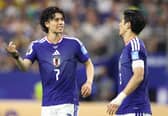 STARRING ROLE: From Leeds United's Ao Tanaka, left, for Japan at the World Cup.