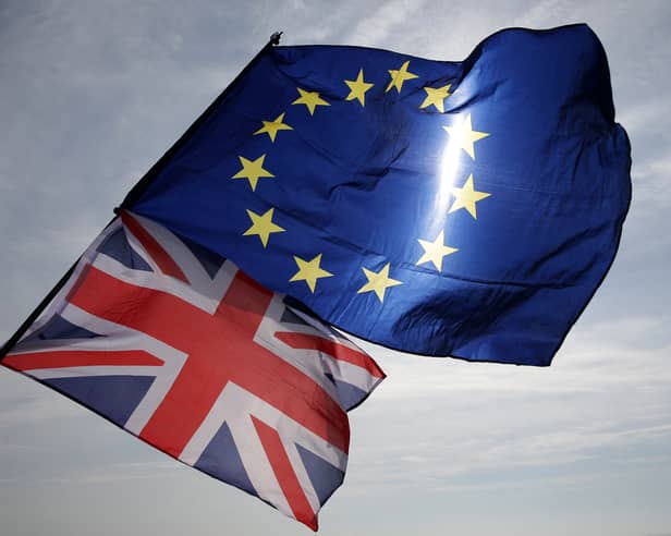 EU and UK flag