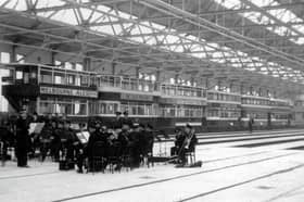 The opening of the new tram depot at Torre Road on April 8, 1937.