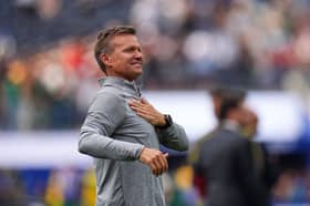 HISTORY MADE: By former Leeds United boss Jesse Marsch with Canada.