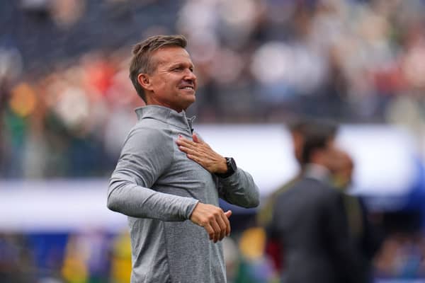 HISTORY MADE: By former Leeds United boss Jesse Marsch with Canada.