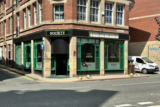 Society on Swinegate during its makeover, with the bar moving to the cellar to make way for Irish pub Temple on the main floor