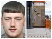 Layton Rangley was jailed at Leeds Crown Court after being found with £2,000 of drugs stashed in new trainers.