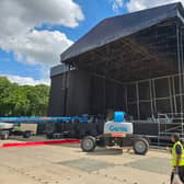Students from Leeds Beckett and the University of Leeds get an exclusive look at the infrastructure taking shape ahead of this weekend's inaugural event  