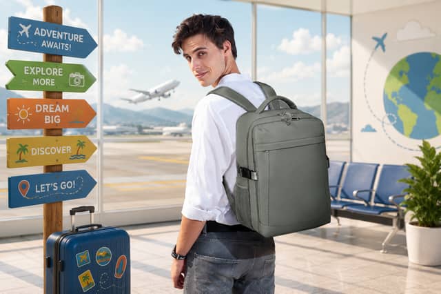 Amazon’s bestselling Yankony cabin bag is now £17.84, with the discounted green colour fitting Ryanair’s free underseat allowance