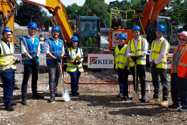 Leeds Teaching Hospitals colleagues together with people from the Kier site team.