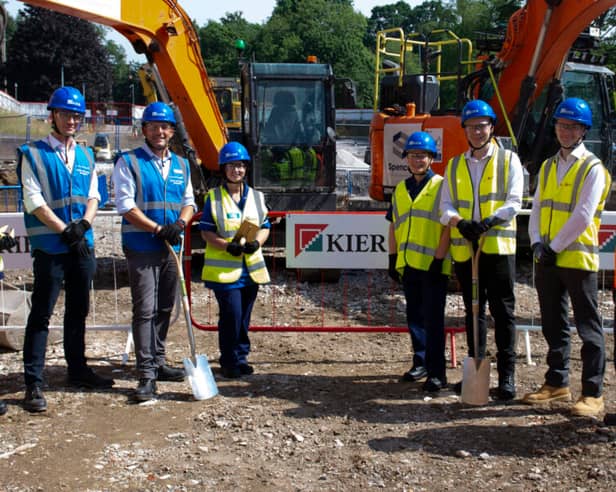 Leeds Teaching Hospitals colleagues together with people from the Kier site team.