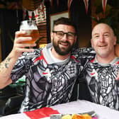 1st July 2026
England v DR Congo, World Cup last 32 round at Beck and Call, Chapel Allerton, Leeds
Pictured England fans before kick off
Picture Gerard Binks
