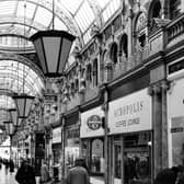 County Arcade looking in the direction of Vicar Lane pictured in July 1982.