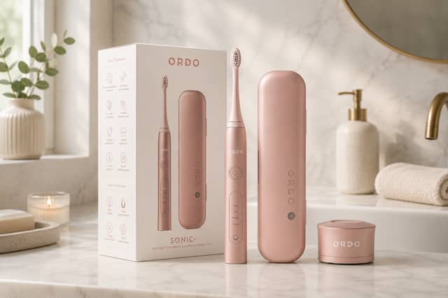 The ORDO Sonic+ Toothbrush and Charging Travel Case made it easier for me keep up with oral care routine wherever I was.
